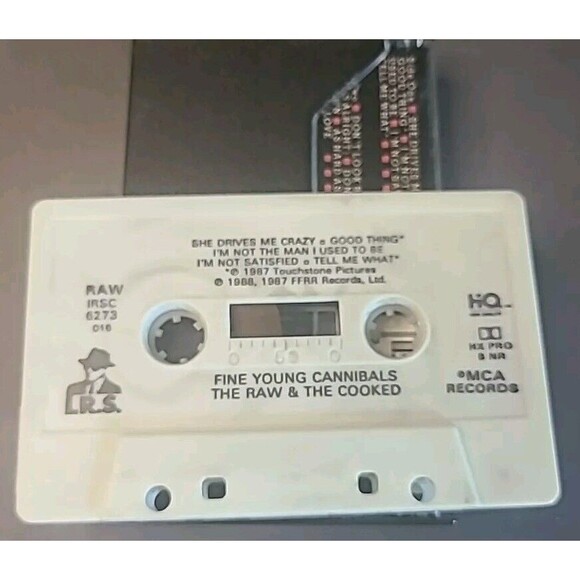 Vintage Fine Young Cannibals The Raw & The Cooked Cassette Tape 1990 IRS - Picture 4 of 4